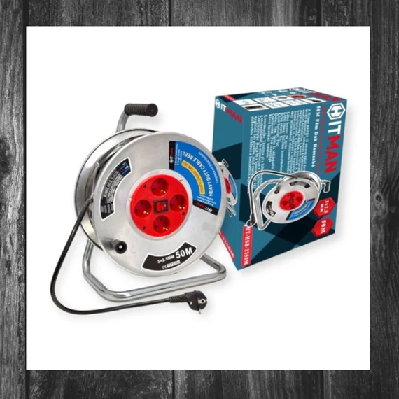 Hitman Prelungitor cablu 50 metri, 3x2,5mm², conductori din cupru - HT-HSB-3350M