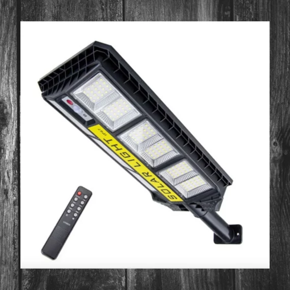 Lampa LED solară de exterior Worth Air, 1200W, cu panou solar integrat și telecomandă – Model KE22-704