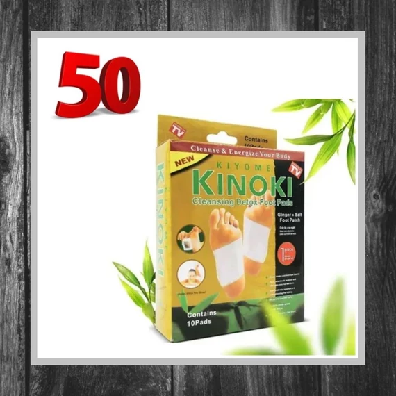 Plasturi Detoxifiere Kinoki 50 buc – Promoție Kinoki50