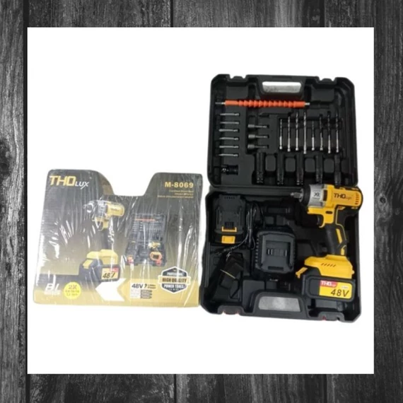 Mașină de Găurit și Înșurubat cu Acumulator THO Lux 48V M-8069
