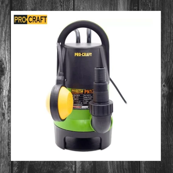 Pompă submersibilă pentru apă murdară și curată PROCRAFT PN17 – 400W, 7500 l/h, flotor automat