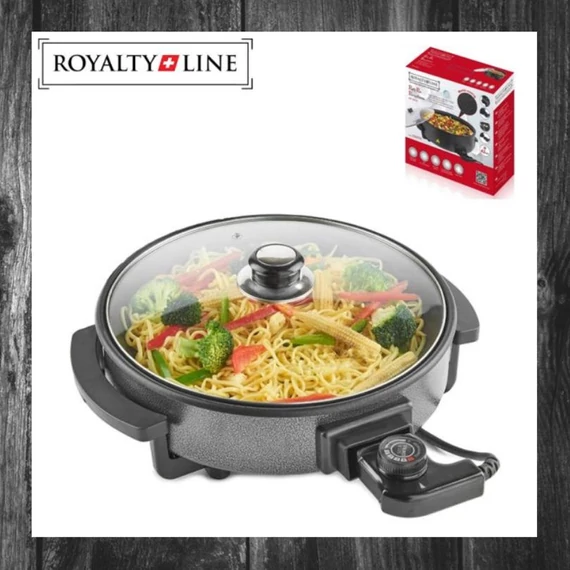 Royalty Line Tigaie electrică multifuncțională portabilă, 42 cm, 1500W, model PP-18214