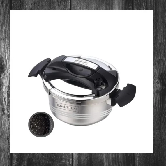Oală sub presiune Royalty Line RL-24PS6LM, 26 cm, 6 L, inox