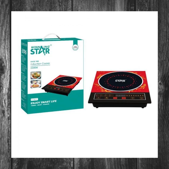 Plită cu inducție Winning Star 2200W – Roșie