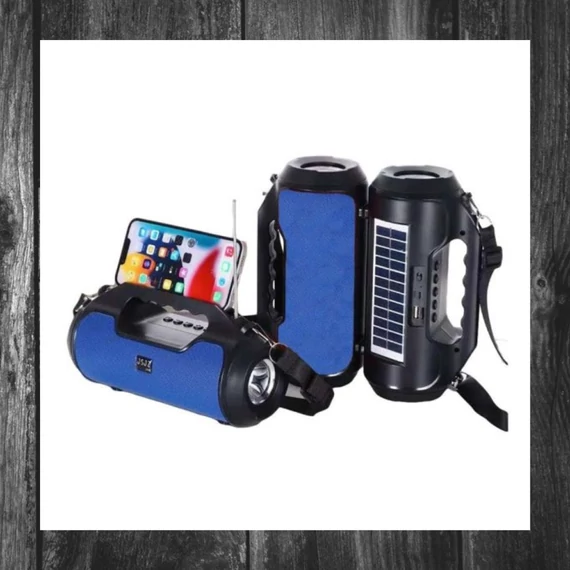 JSJZ Bluetooth Boxă solară Z20 cu FM, USB, TF & Aux, și iluminare LED