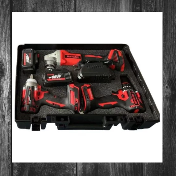 Set de unelte cu acumulator litiu, 3 piese – Hayami HA-1012