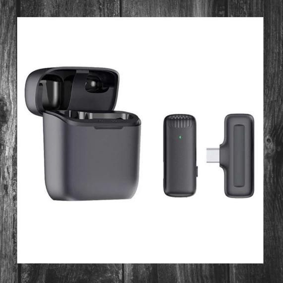 Mikrofon wireless J11 pentru podcasturi și transmisii live, cod HOLM0088