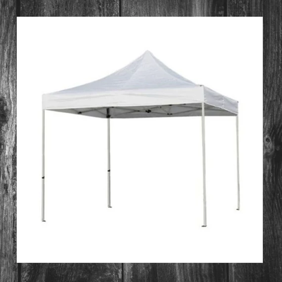 Pavilion de grădină pliabil 3x3 m, alb – holm6698