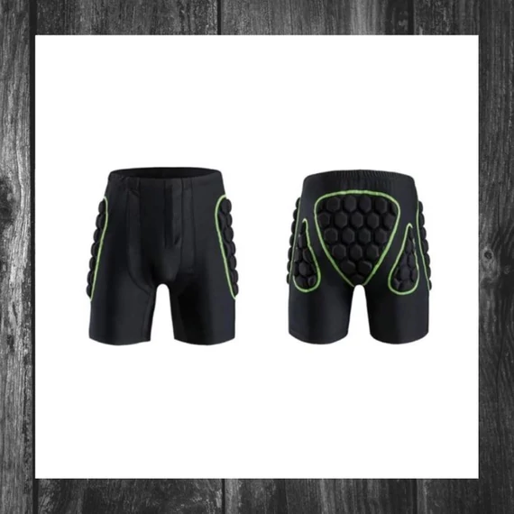 MotoShield Pantaloni de protecție pentru motociclete pentru bărbați negru-verde M - holm7217