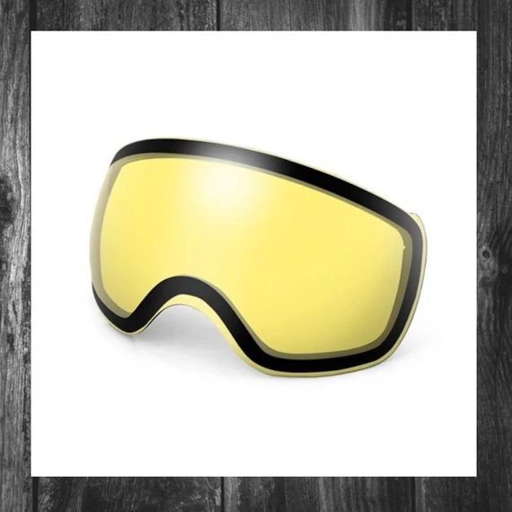 Lentilă galbenă interschimbabilă pentru ochelari de schi/snowboard Kutook X-Treme, cod HOLM7396