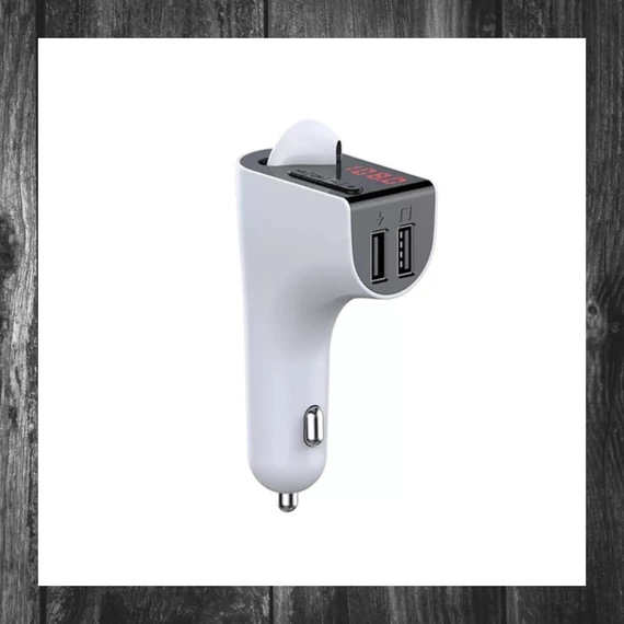 V14 2-în-1 – Căști Auto Bluetooth + Transmițător FM + Încărcător USB + Card TF – GCH-303 – HOLM9926