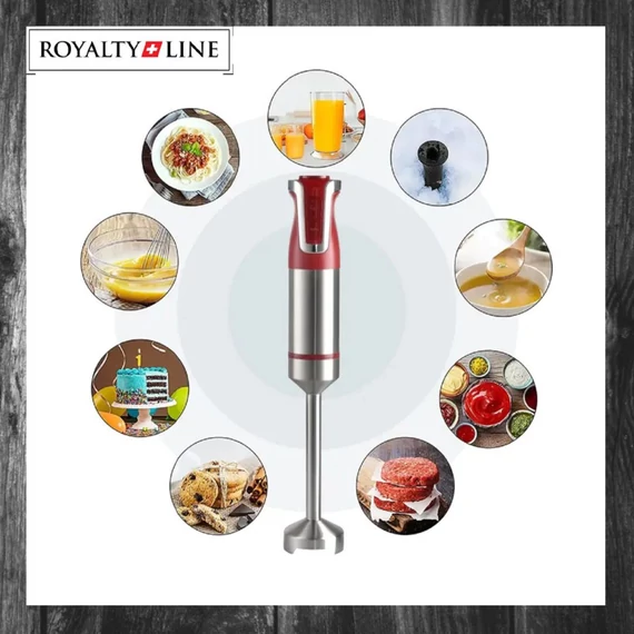 Mixer de mână Royalty Line 800W roșu RL-ESTM800RED