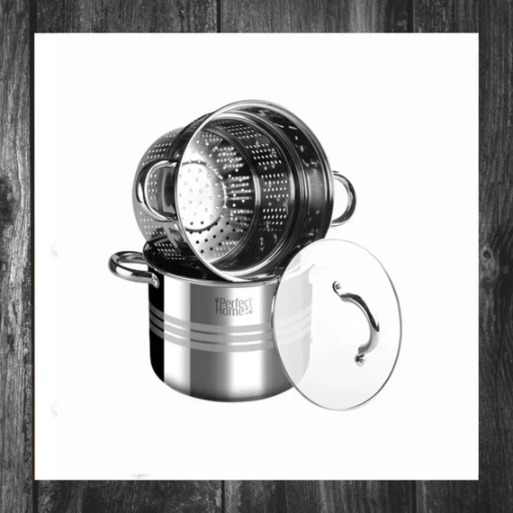 Oală pentru paste Perfect Home din inox 20×16 cm, cod 14216