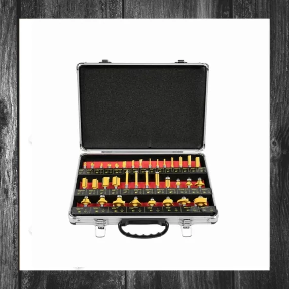 Set de 35 freze pentru router Flinke FK270401