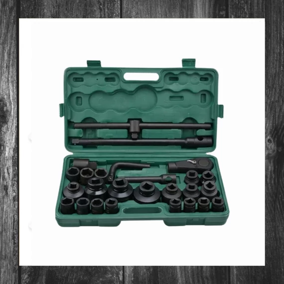 Set de chei tubulare HITMAN, 26 piese, până la 65 mm, cu cap hexagonal, HT-6729