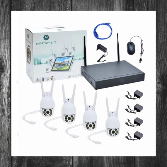 SMART NVR KIT 4 csatornás digitális kamerarendszer , 4 HD kamerával