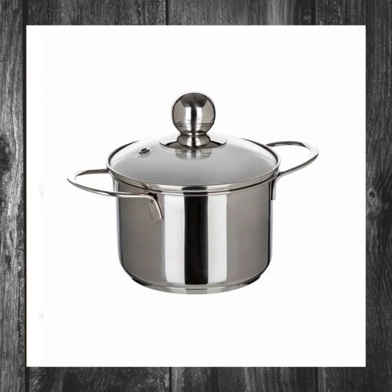 BANQUET Oală din oțel inoxidabil PICCOLO 12 x 8 cm, 0,85 l, cu capac 48721016