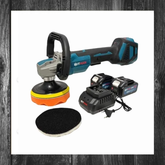 Polizor auto cu acumulator Hitman 62V, reglaj dublu al turației, HT-CPS-3743RX