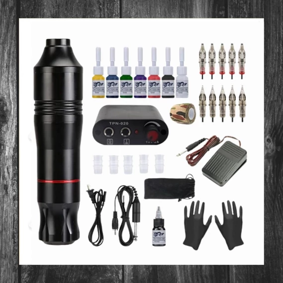 Set tatuaj complet cu cerneală pentru practică holm8423