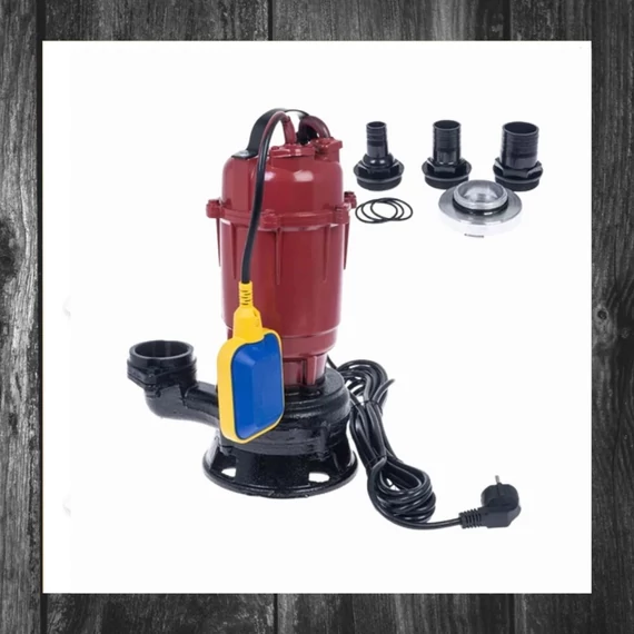 Darálós szennyvíz szivattyú úszóval 3000 l/h 3750W PP1006