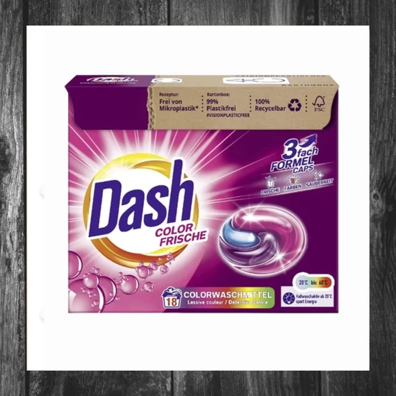 DASH mosókapszula 3 az 1-ben színes ruhák mosásához, 12 db 9021258