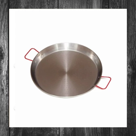 Tigaie paella plată, din oțel lustruit – 20 cm – 13426
