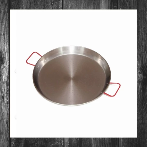 Tigaie paella plată, din oțel lustruit – 28 cm – 13430