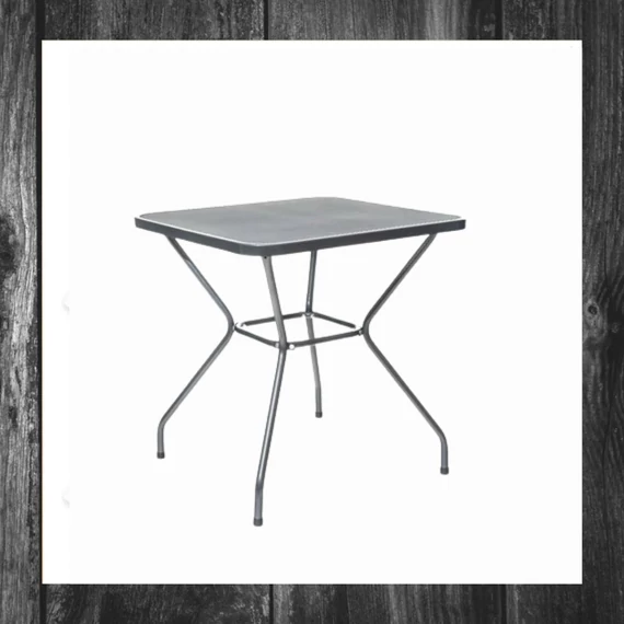 Masă de grădină HAPPY GREEN MAINE din oțel – pătrată, 70 x 70 cm, gri – 50301598