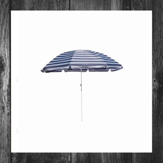 Umbrelă de soare HAPPY GREEN, 230 cm, dungi albastre, 50XT2205BS