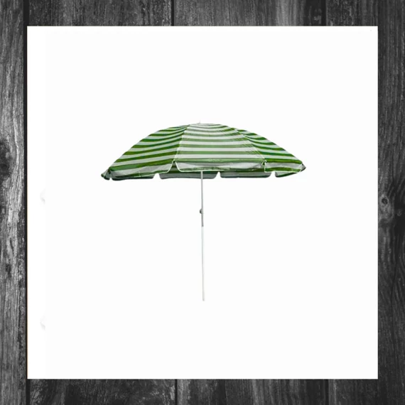 Umbrelă de soare HAPPY GREEN, 230 cm, dungi verzi, 50XT2205GS