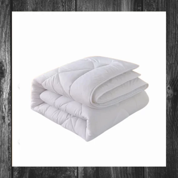 Herzberg Pătură Albă de Calitate Hotelieră 4 Stele – 200x200 cm (HG-22067WD)