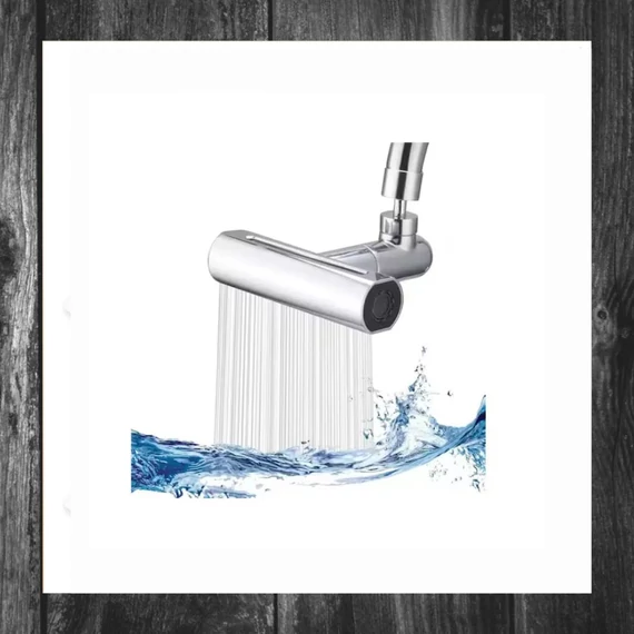 Adaptor pentru robinet 3-în-1 tip „cascadă” rotativ 360° ML614843