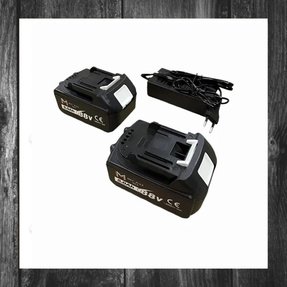 Set 2x Acumulatori Li-ion Universali 88V + Încărcător – MAT-RIXX MTX-288