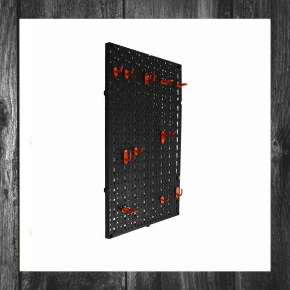 Panou de perete pentru unelte cu 12 cârlige, 49x30 cm DI8760