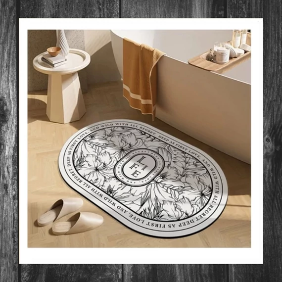 Covoraș de baie vintage 60 x 90 cm bathroom DYW05