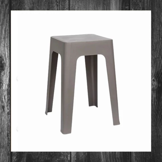 Scaun din plastic, gri 34,5 x 34,5 x 47 cm HDO0423