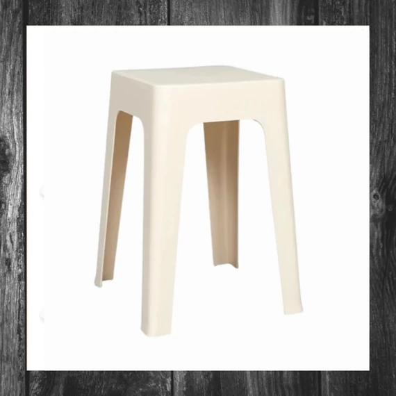 Scaun din plastic, crem 34,5 x 34,5 x 47 cm HDO0425