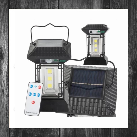 Lampă solară cu senzor de mișcare la amurg 12336