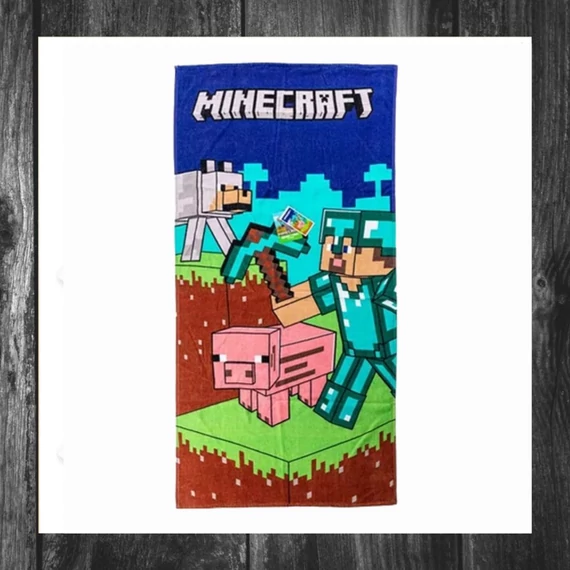 Prosop de baie / plajă Minecraft Diamond Armor 70x140 cm CBX2402154MC