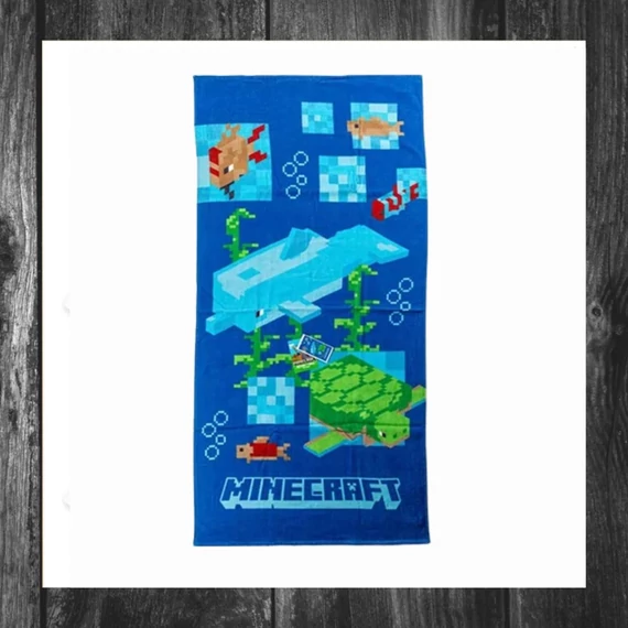 Prosop de baie / plajă Minecraft Aquatic 70x140 cm CBX2425104MC