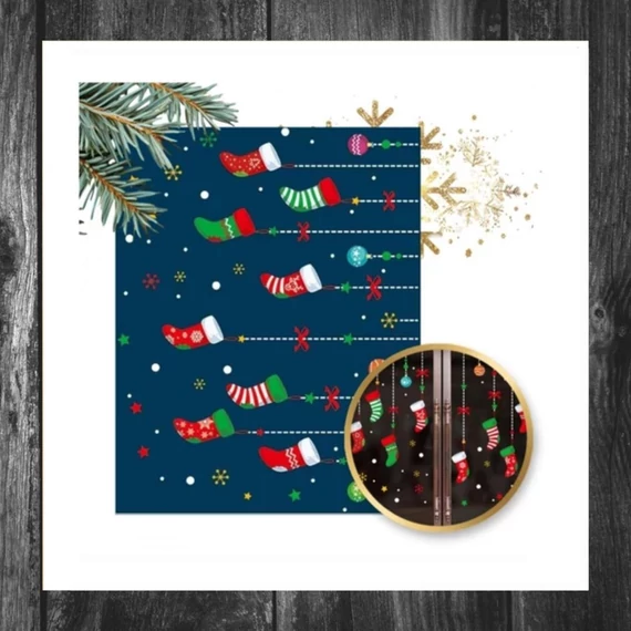 Sticker de Crăciun pentru fereastră – 30 × 45 cm NKD24