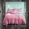 LUNA set lenjerie de pat uni, 7 piese - roz